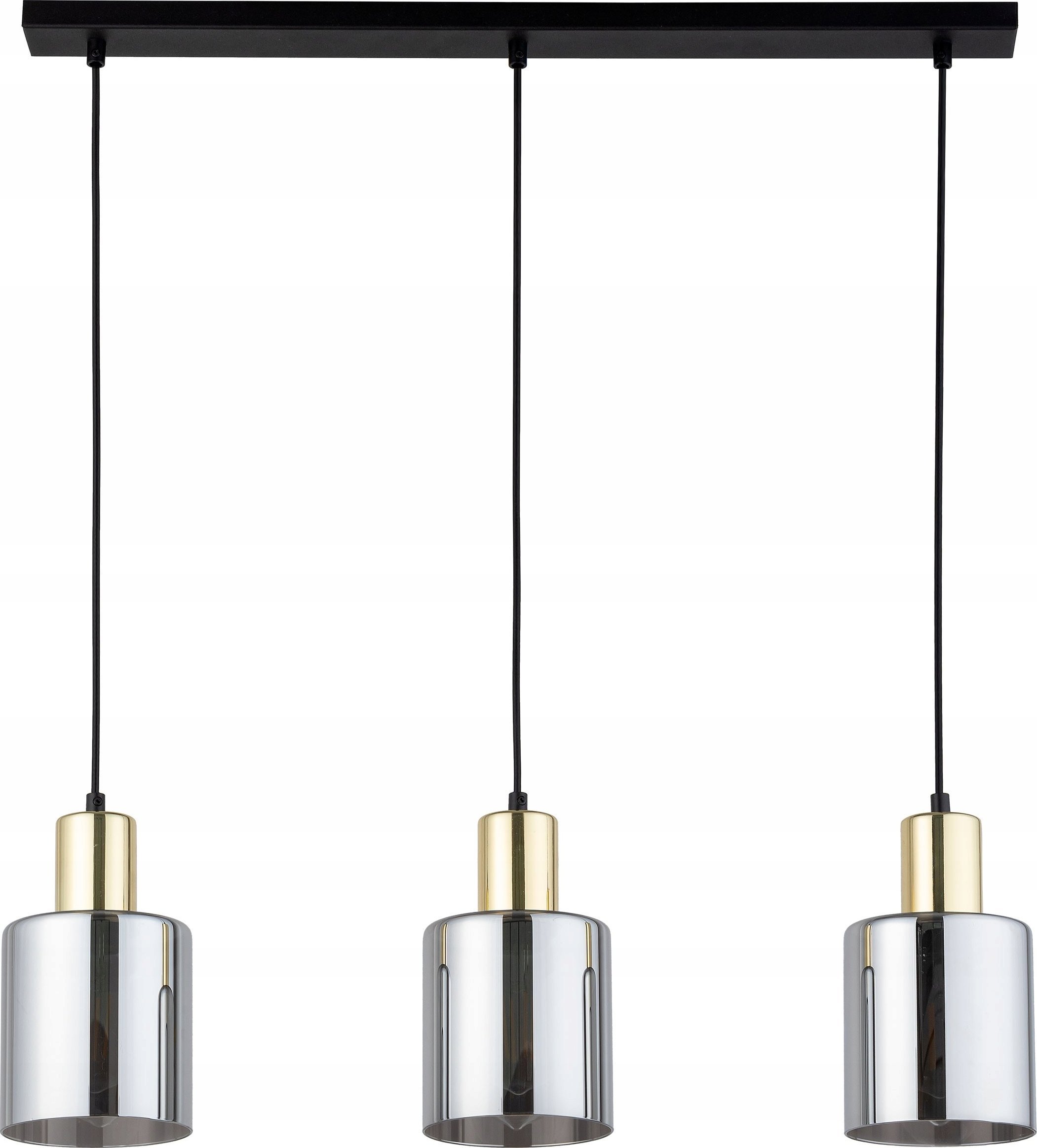 Lampa wisząca TKKRYWULT TK Lighting Sierra 6662 lampa wisząca zwis 3x15W E27 grafitowa/złota