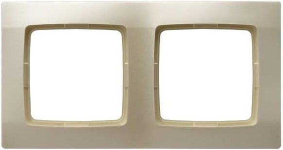 Ospel Ramka Karo 2-krotna ecru perłowy (R-2S/42)