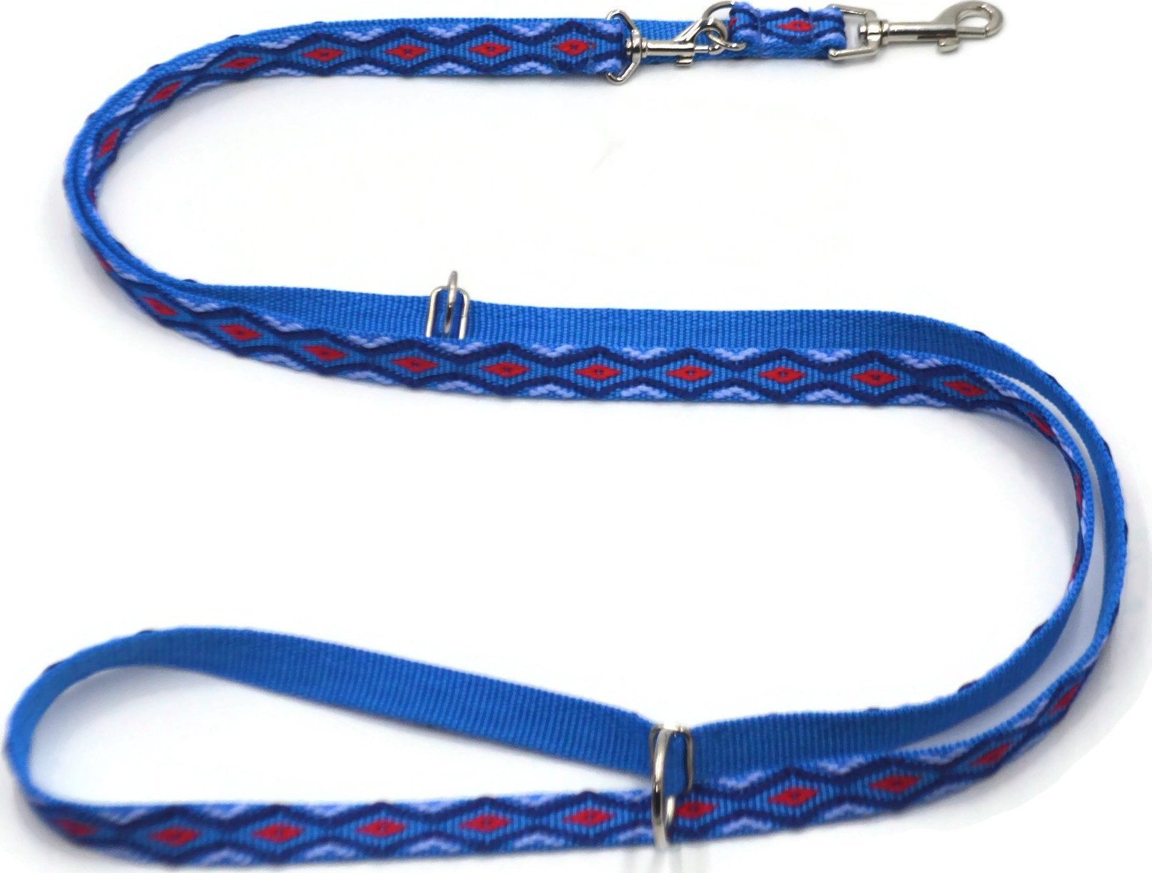 Alizoo Przepinana smycz dla psa średniego 20mm/220cm Romb - ALIZOO