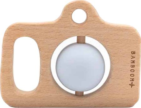 BAMBOOM Aparat zabawka drewno&silikon niebieski 4m+ BAMBOOM