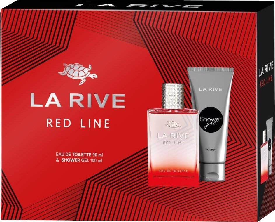 La Rive La Rive for Men Zestaw prezentowy Red Line (woda toaletowa 90ml+żel pod prysznic 100ml)