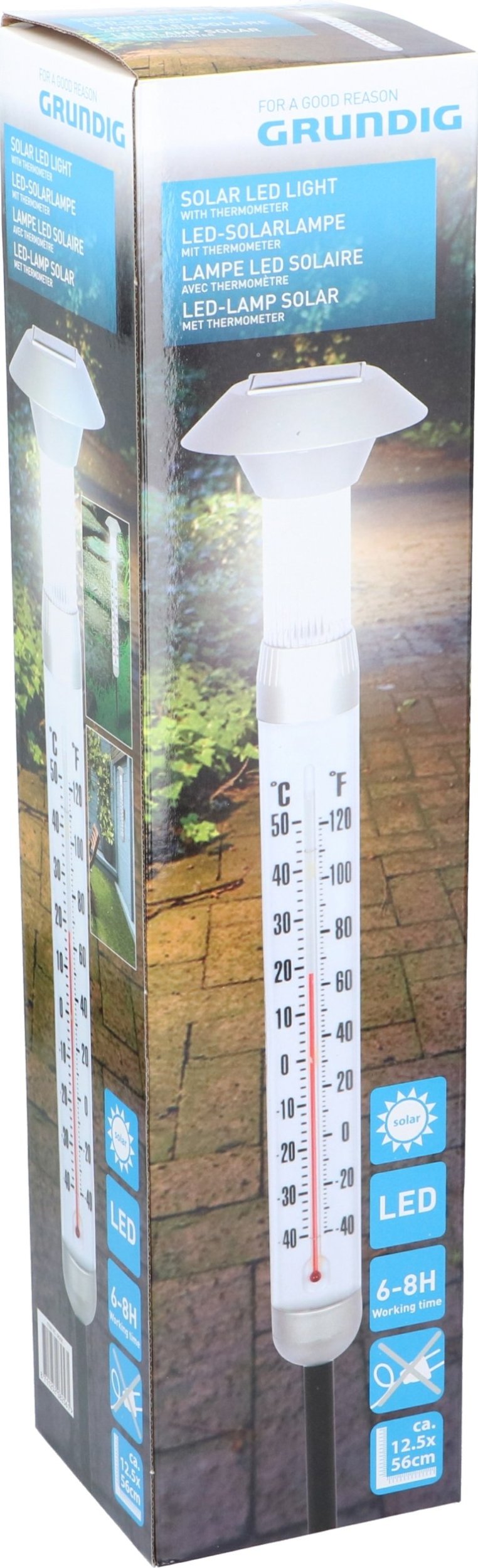 Dekoracja świąteczna Grundig TERMOMETR SOLARNY Z OSWIETLENIEM LED wys 97CM GRUNDIG