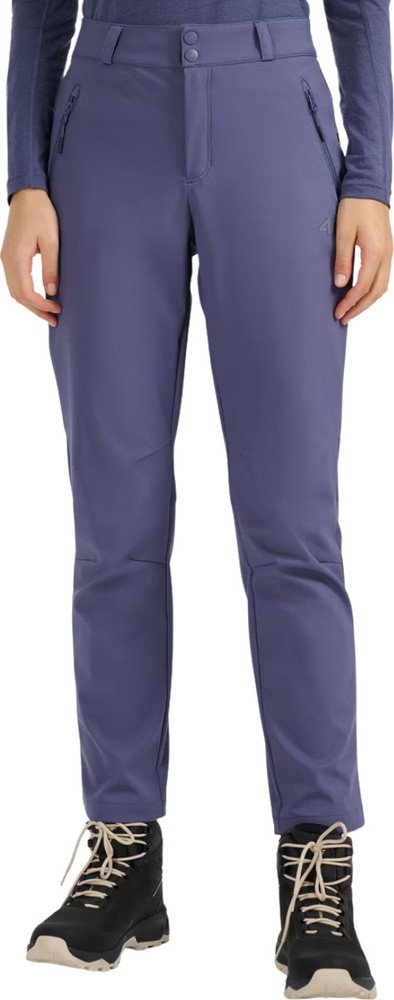 4f Spodnie trekkingowe damskie softshell FNK F0988 denim 4FWAW25TFTRF0988 32S L