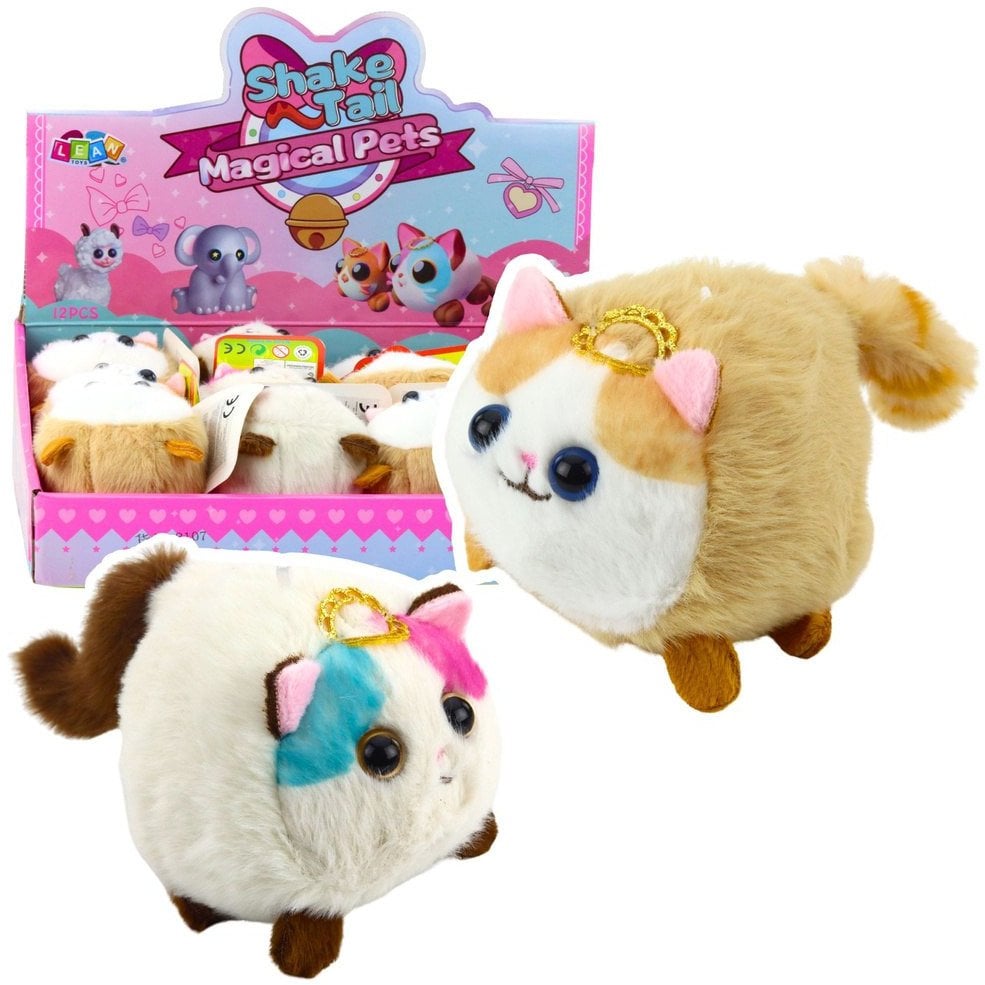 Kotek maskotka z kręcącym ogonkiem MIX