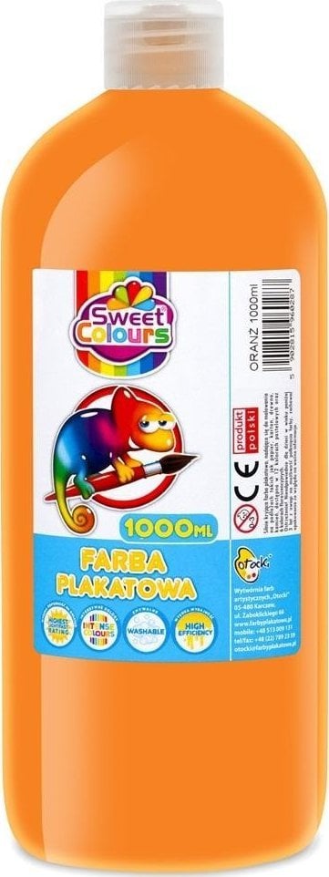 Farba plakatowa oranż 1000ml