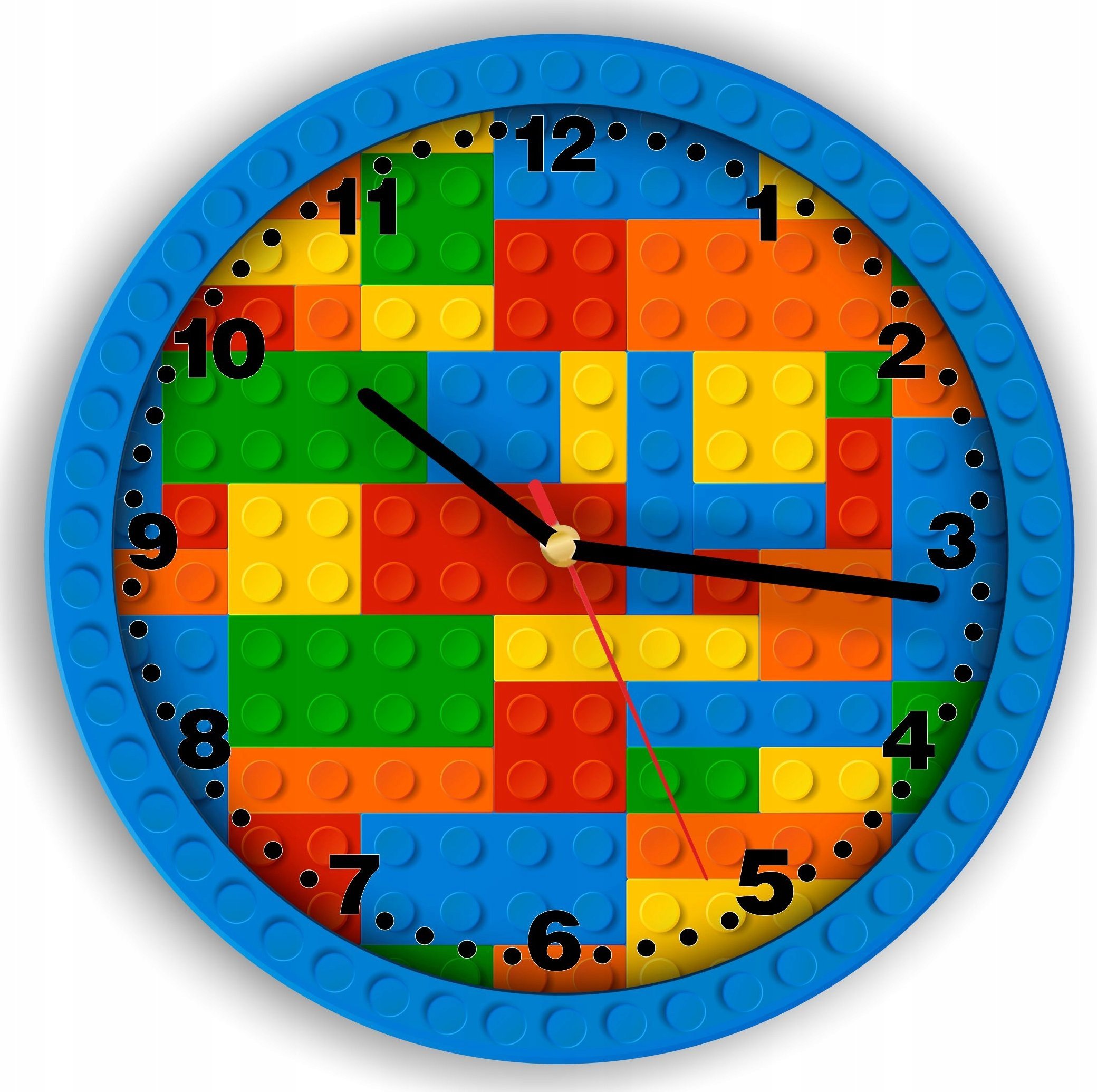 naSciane Zegar ścienny klocki z klockami na prezent