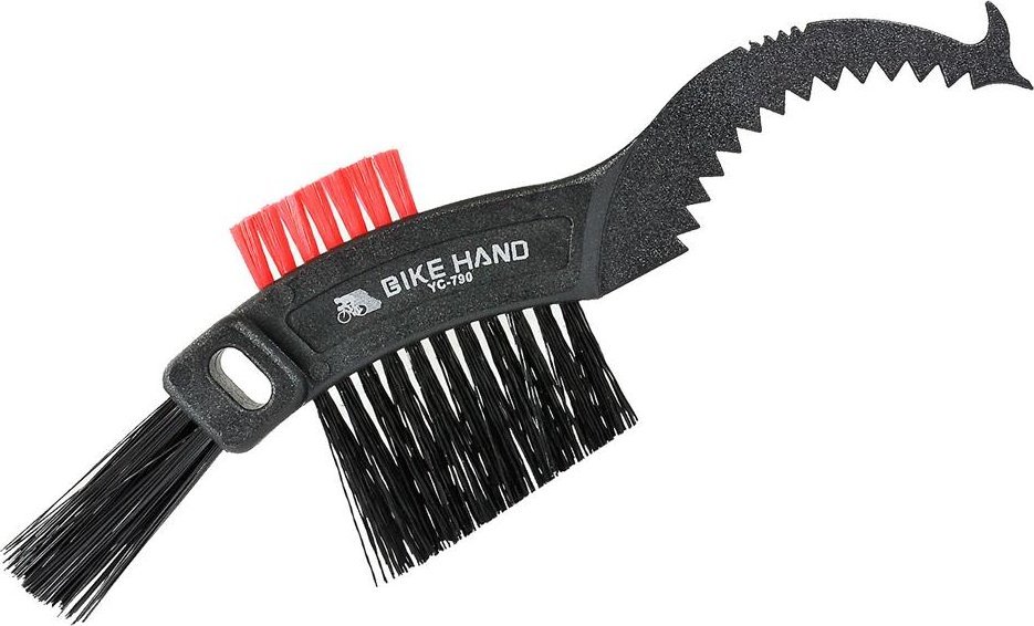 Bike Hand Szczotka i skrobaczka Bike Hand YC-790 do czyszczenia zębatek i łańcucha