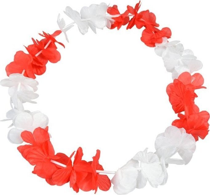 Naszyjnik hawajski Biało-Czerwoni