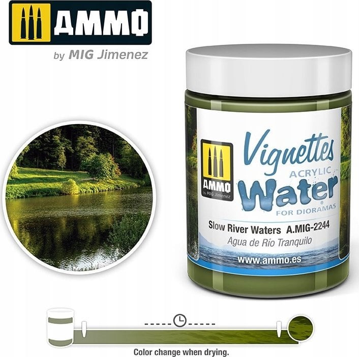 Vallejo Ammo: Acrylic Water - Vignettes - Slow River Waters (100 ml)