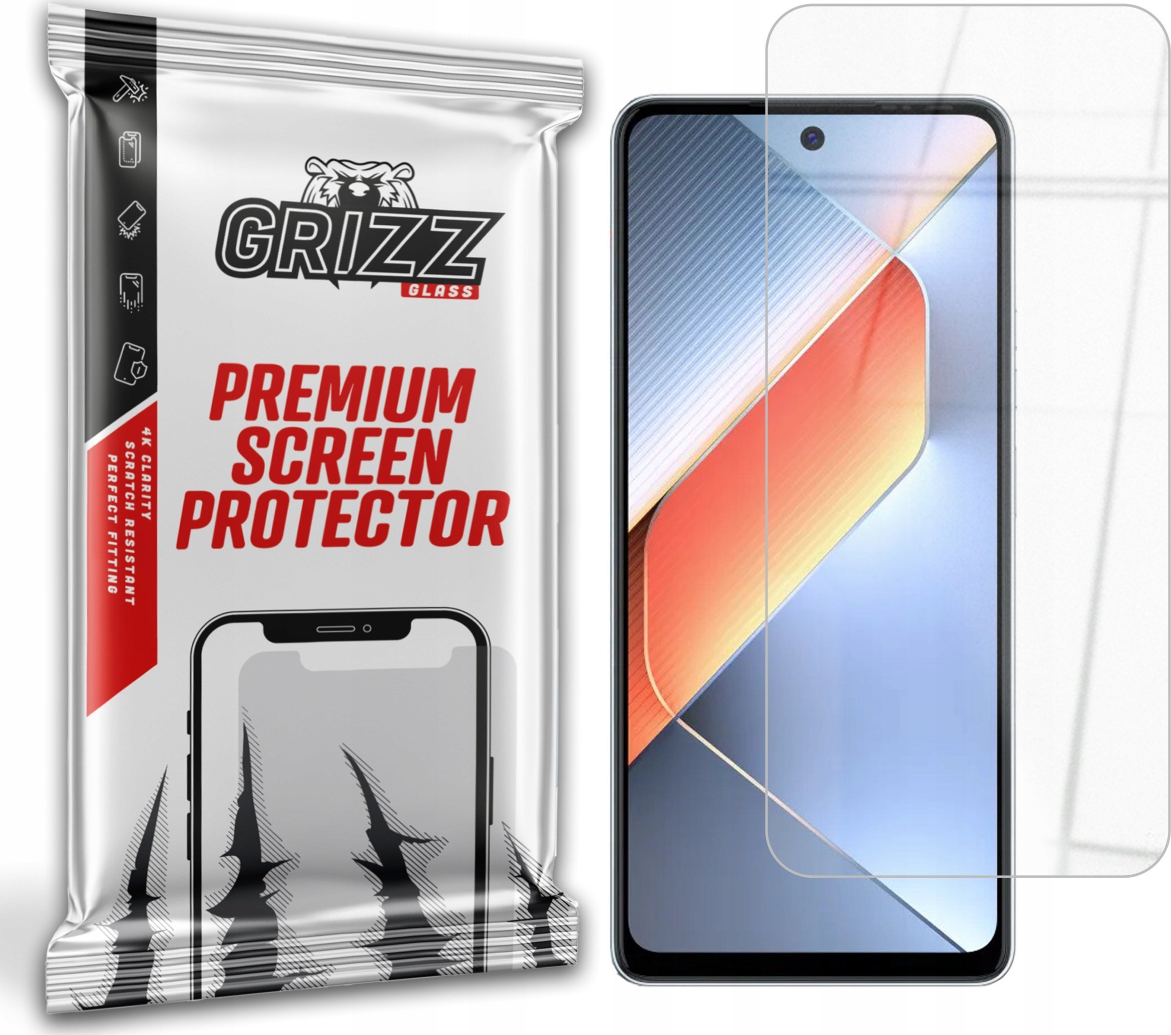 GrizzGlass Szkło hybrydowe HybridGlass do Tecno Pova 6 Neo