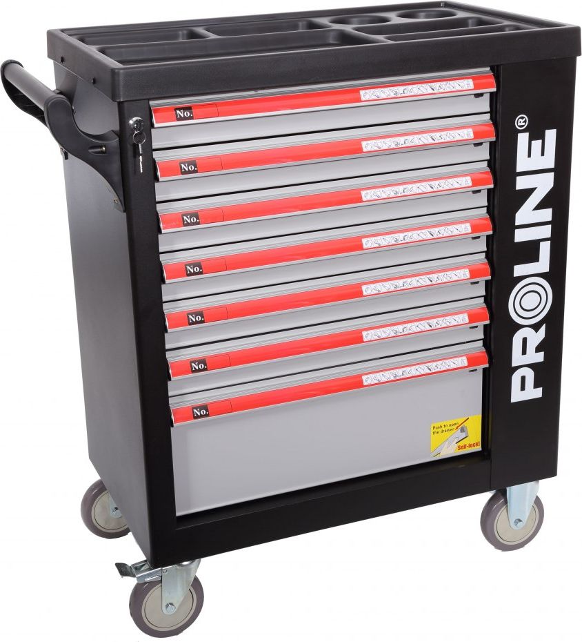 Wózek narzędziowy Pro-Line 2 półki 7 szuflad (33127)