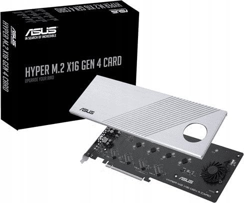 Asus Karta Hyper M.2x16 4 generacji (PCIe 4.0/3.0)
