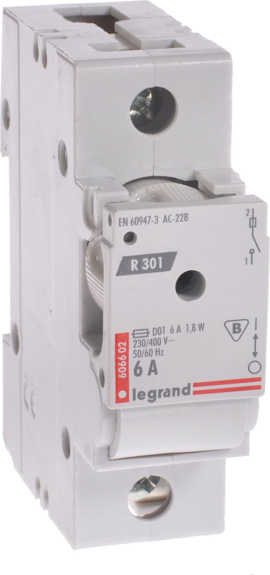 Legrand Rozłącznik bezpiecznikowy R 301 6A 1P - 606602