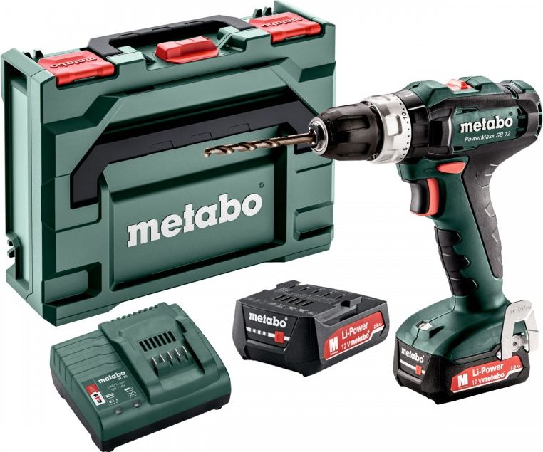 Wiertarko-wkrętarka Metabo SB 12 12 V 2 x akumulator 2 Ah