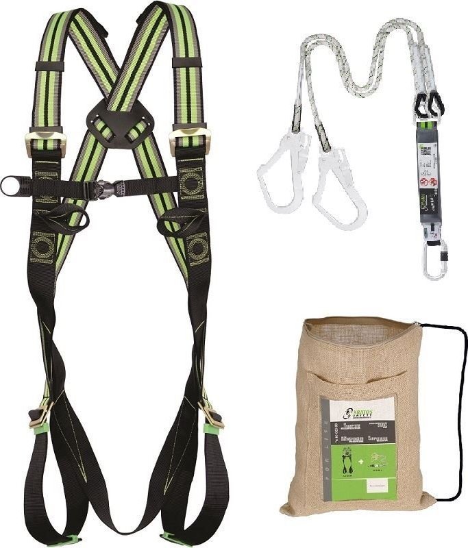 Ardon Zestaw Kratos FA8000500 - szelki + podwójny amortyzator z hakami + torba