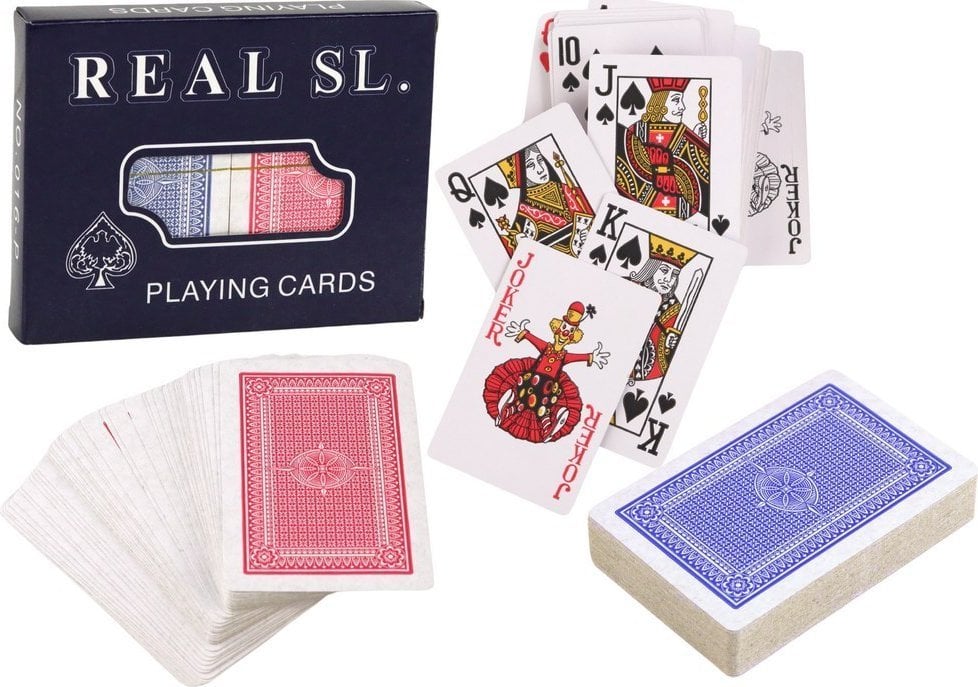 LeanToys Karty Do Gry Real Sl Dwie Talie LEAN TOYS