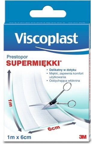 Viscoplast Plaster do cięcia supermiękki 1mx6cm Prestopor Viscoplast roz. uniw