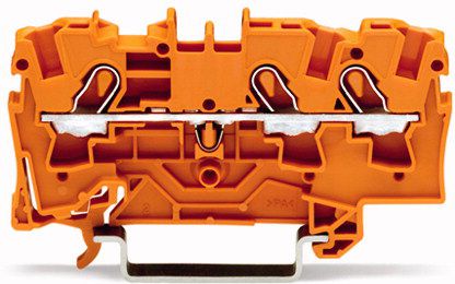 Wago Złączka szynowa 3-przewodowa 4mm2 pomarańczowa TOPJOBS (2004-1302)