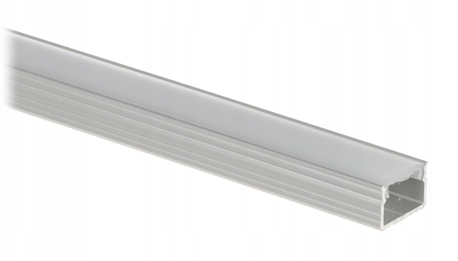 PROFIL Z KLOSZEM DO TAŚM LED PR-LED/SA2/2M NATYNKOWY SREBRNY