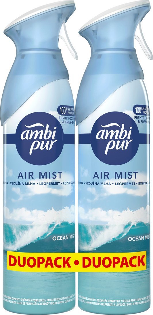 Ambi Pur Odświeżacz powietrza Ocean Mist 2 x 185ml