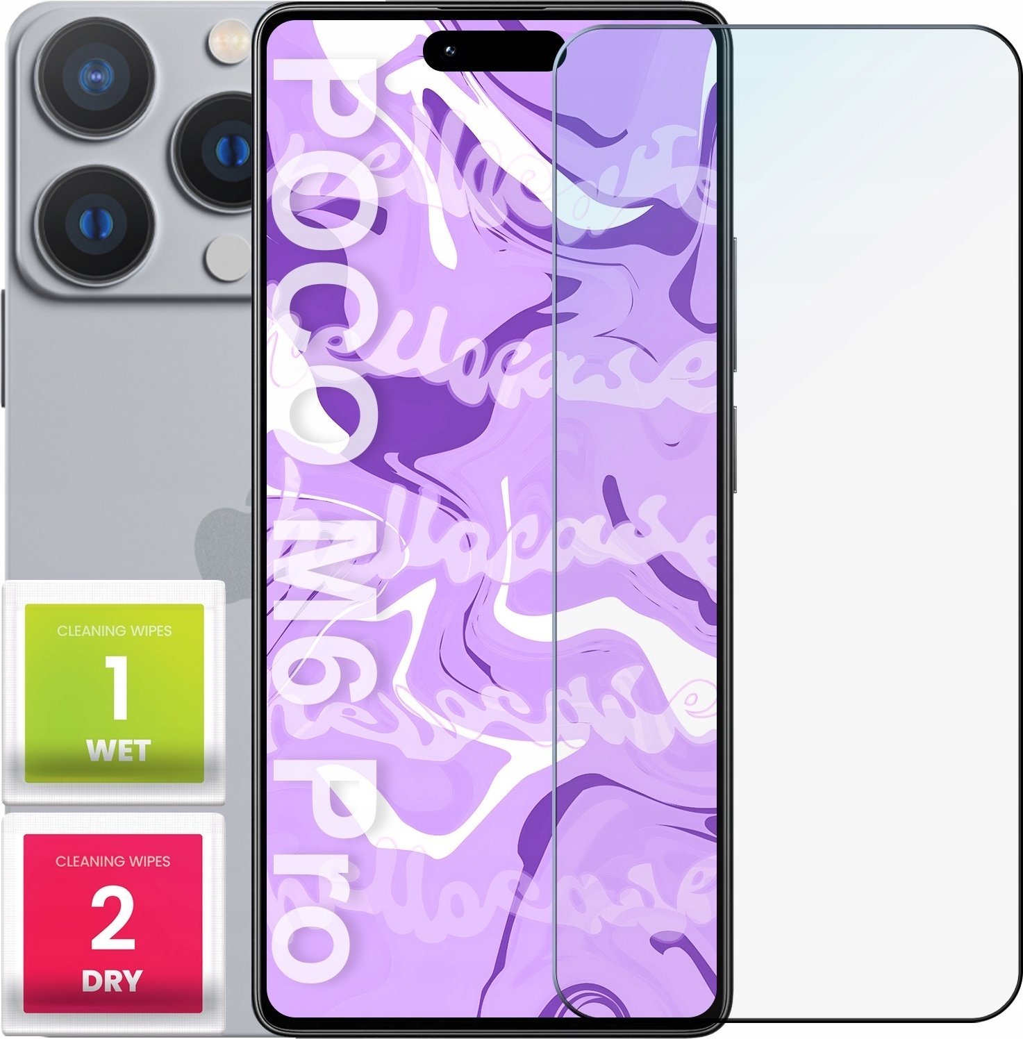 Hello Case Szkło Hartowane do Apple Iphone 16 Pro (szybka 9H, płaskie 2.5D, ochronne)