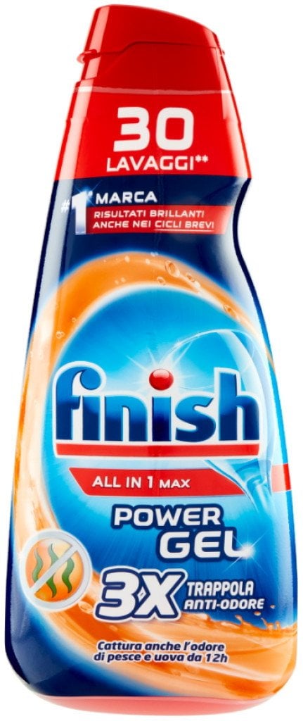 Płyn do naczyń Power Gel Lavastoviglie Tutto in 1 Max Odore 600ml - Finish