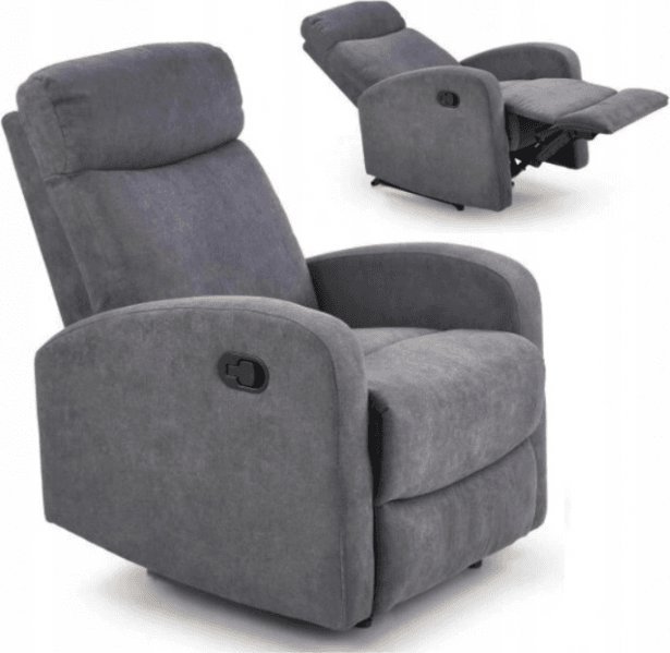 Halmar Fotel Rozkładany OSLO 1S Popiel