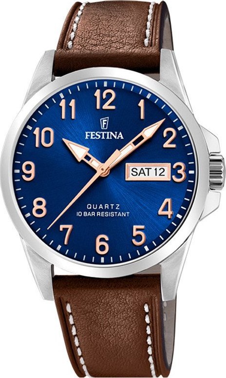 Zegarek Festina Zegarek męski Festina F20358-B brązowy