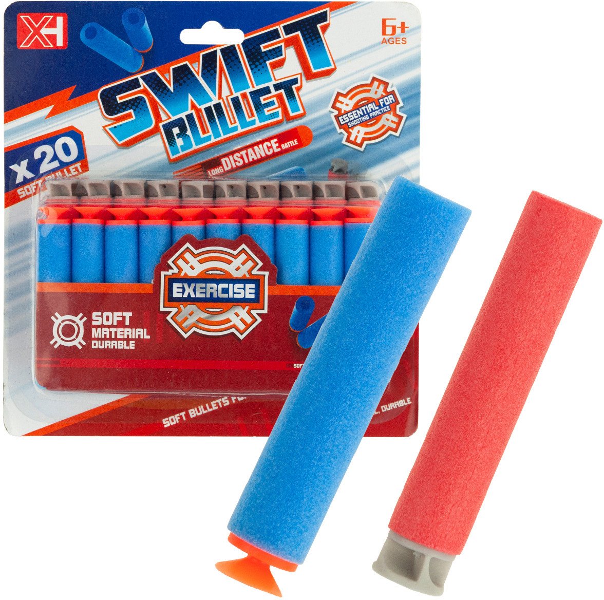 TG71192 20szt NABOJE NERF przyssawka STRZAŁKI POCISKI DO WYRZUTNI PISTOLETU nefra