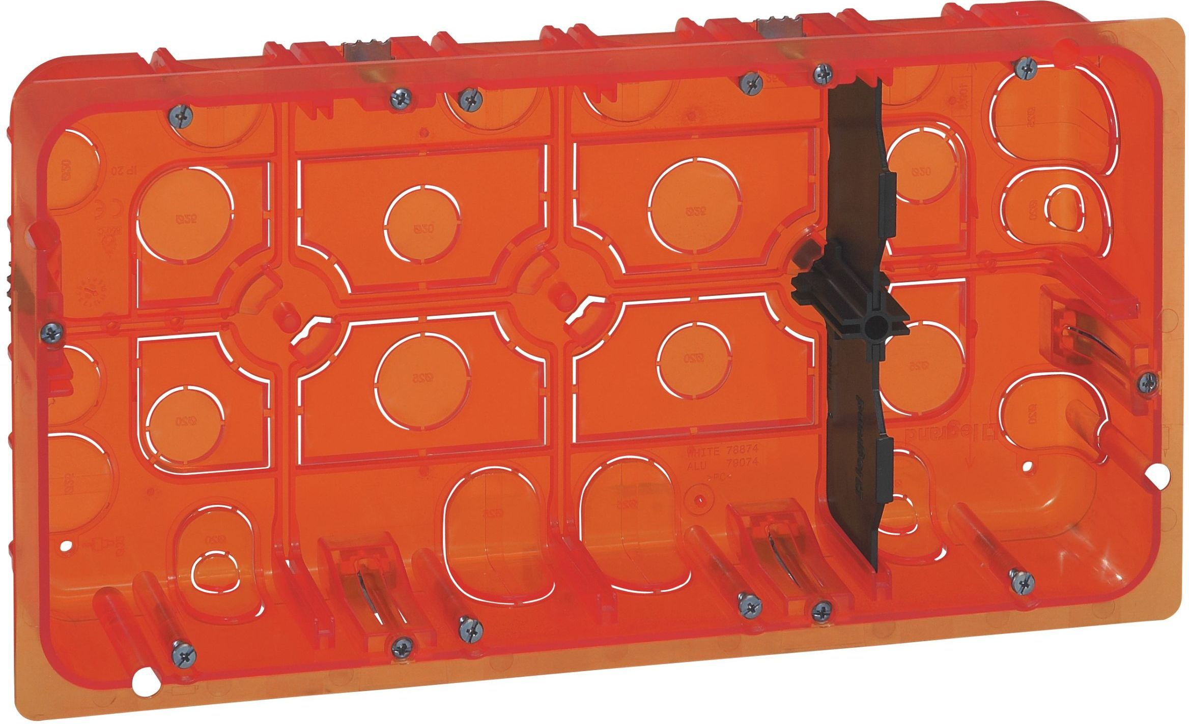 Legrand Puszka do betonu 142mm 284 x 50mm czerwony Batibox (080128)