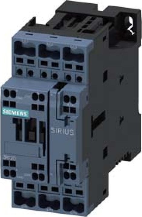 Siemens Stycznik S0 AC-3 25A 11kW / 400V styk pomocniczy 1Z + 1R 24VDC zintegrowany warystor 3P zaciski sprężynowe 3RT2026-2DB40