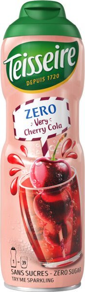 Teisseire Syrop koncentrat wiśniowa cola Zero cukru 600ml - Teisseire
