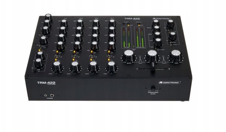 Omnitronic TRM-422 4-kanałowy Mikser Obrotowy z 3-pasmowym Izolatorem Nowy