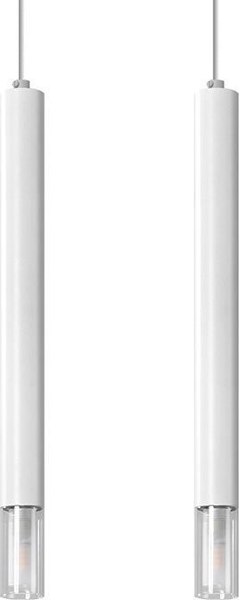 Lampa wisząca Lumes Biała podwójna lampa wisząca tuba - S160-Tixa