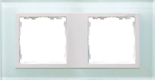 Kontakt-Simon Ramka podwójna Simon 82 szklana naturalny/biały (82627-60)