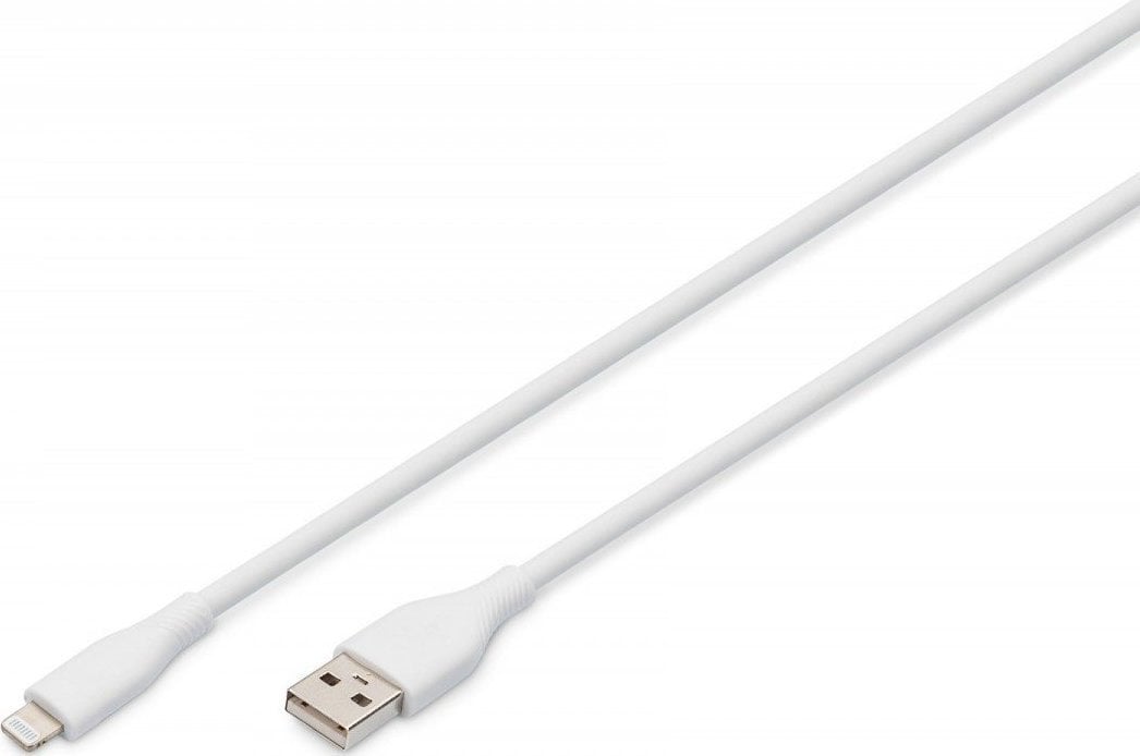Kabel USB DIGIT Lightning - USB-A 0.5 m Biały (AK-600108-005-W)