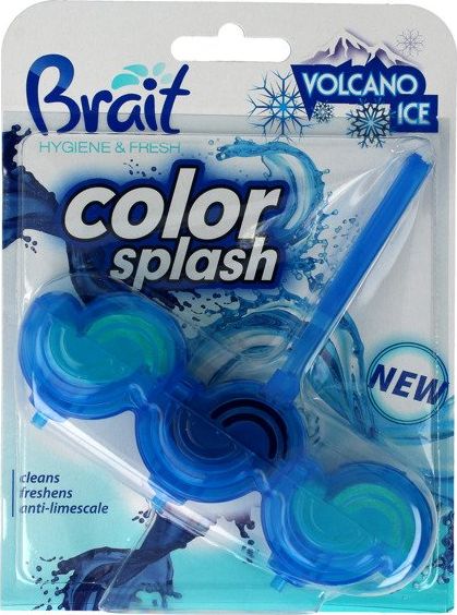 Brait Brait Kostka toaletowa 2-fazowa Color Splash do WC Volcano Ice 45g