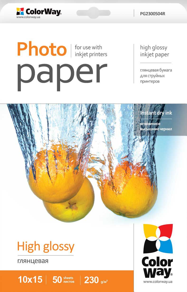 ColorWay Papier fotograficzny do drukarki A6 (PG2300504R)