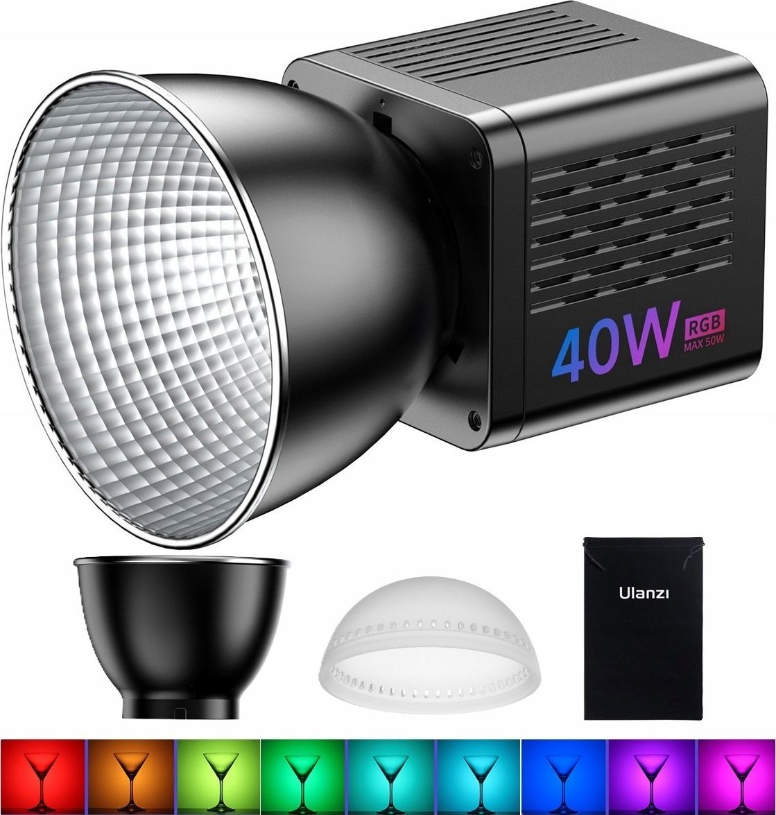 Ulanzi Lampa Led Rgb Gwint 1/4"" Studyjna Filmowa Oświetlenie Ciągłe Studio 2500-6500k Ulanzi / L024 / 40w