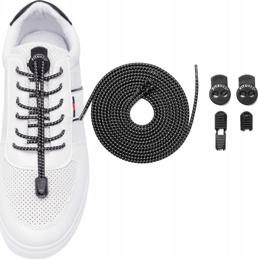 Fit4Med Sznurówki Odblaskowe Bez Wiązania Kolory 120Cm