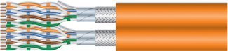 Equip Equip Instal.Kab Cat7 S/FTP 1000.00m orange Dup LSZH