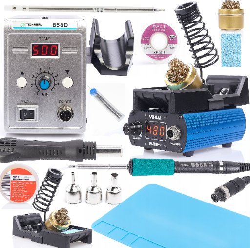 Zestaw Lutownica Precyzyjna Yihua 75W T12 + Hot Air Spawarka Plastiku 700W