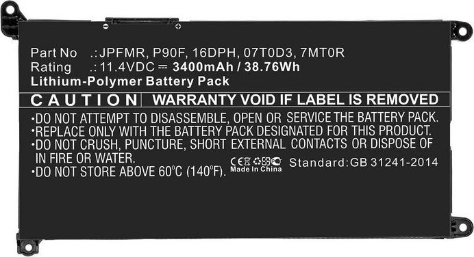 Bateria CoreParts Laptop Battery for DELL