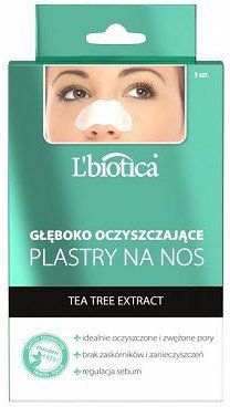 Lbiotica Głęboko oczyszczające plastry na nos 3 sztuki