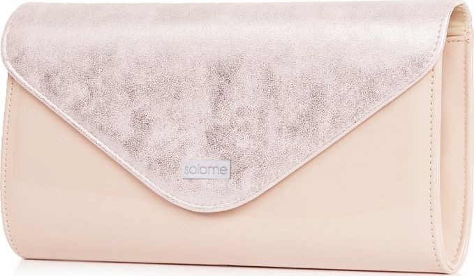 Solome PUDROWO-RÓŻOWA KOPERTÓWKA TOREBKA DAMSKA SOLOME L5 DUBAJ