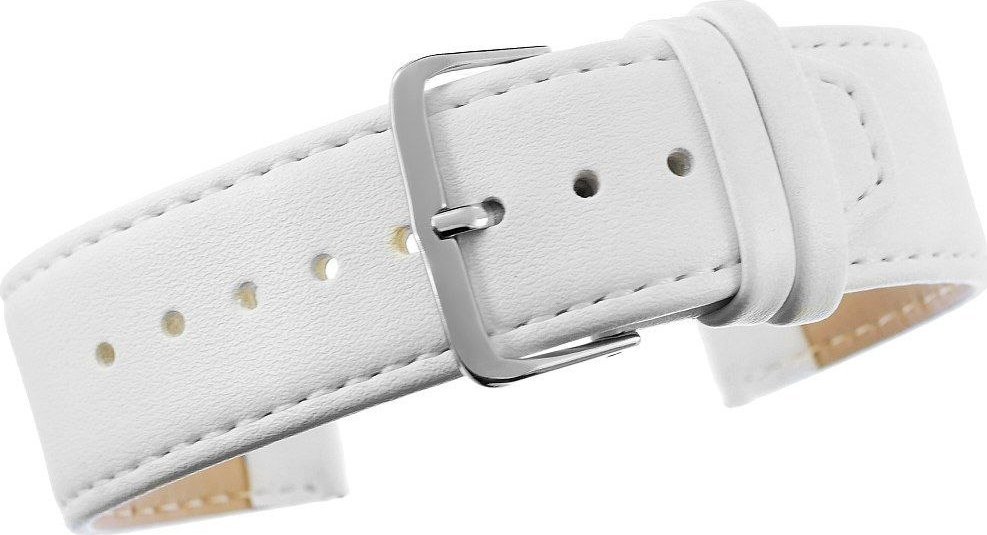 Pasek do zegarka CLASSIC - skóra 24 mm 4999-24XXL-3S Biały