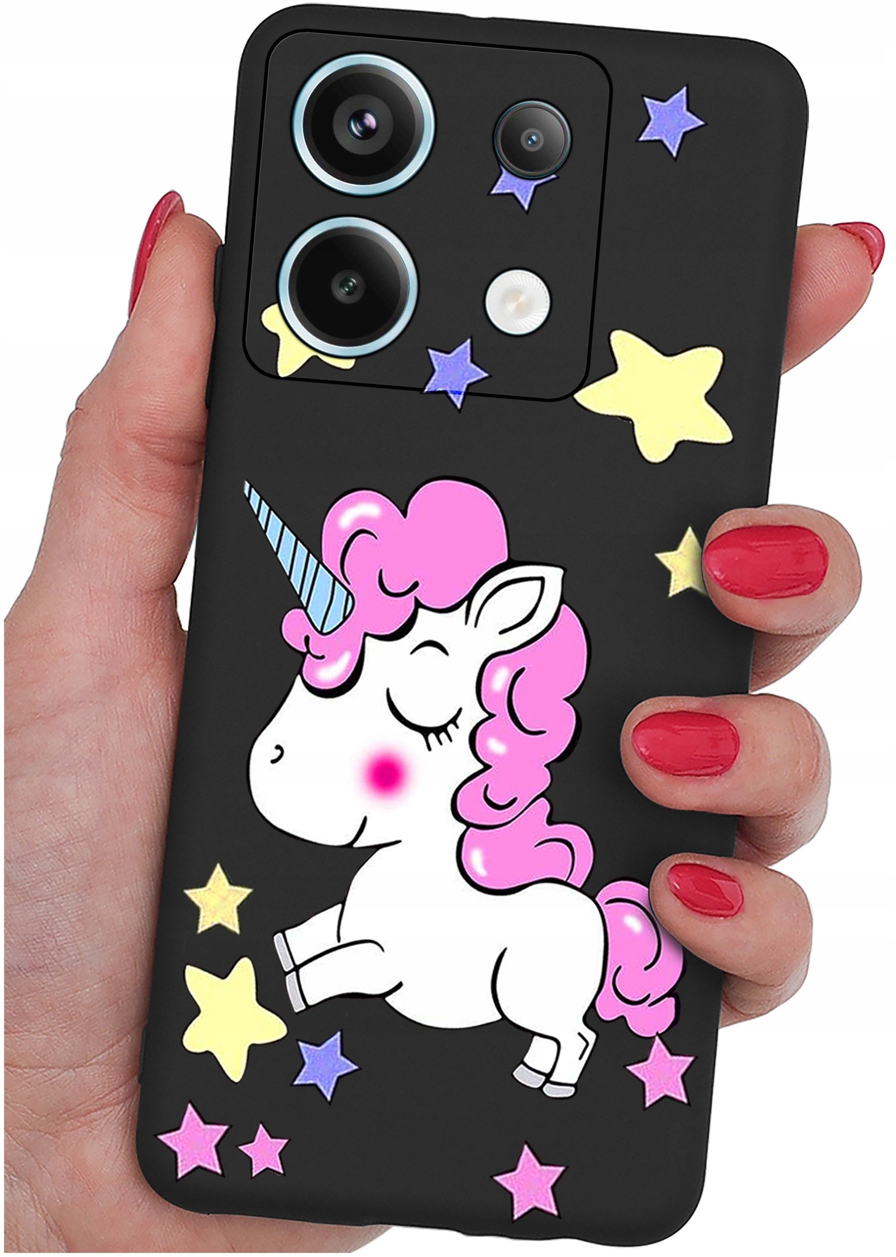 ETUI do Xiaomi Redmi Note 13 Pro 5G WZORY |SILIKONOWE MATT CASE +SZKŁO 9H