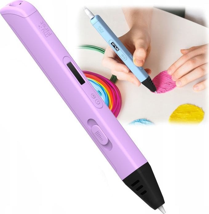 Zaawansowany Długopis 3D PEN Artist MyFirst dla Dziecka OLED + Wkłady 6x 3m / Różowy / FP8001SA-PE01