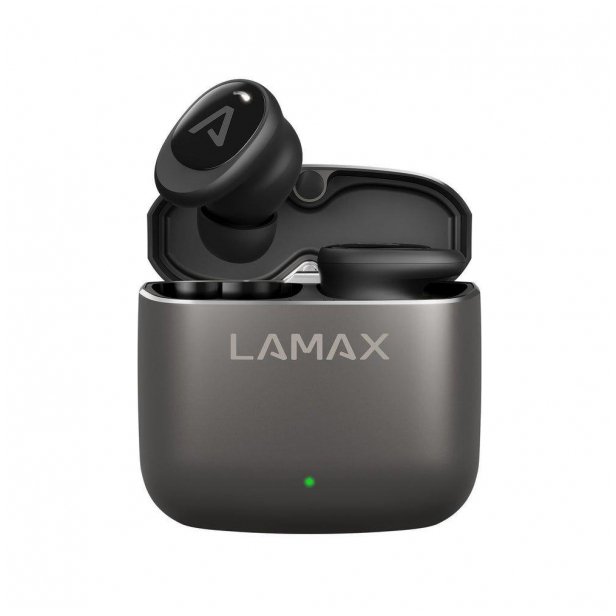 Słuchawki bezprzewodowe LAMAX SteelDots3 ANC TWS BT 5.3 USB-C IPX5 8godz czarne