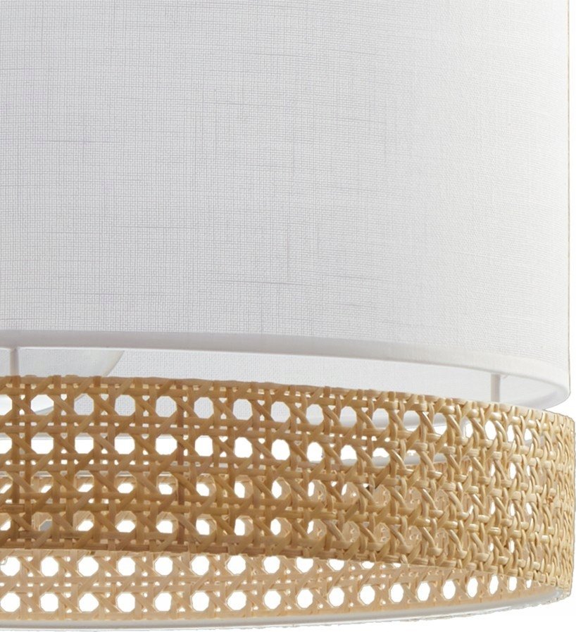 Lampa wisząca TKKRYWULT TK Lighting Paglia 6533 lampa wisząca zwis klosz boho 1x15W E27 biała/ratan